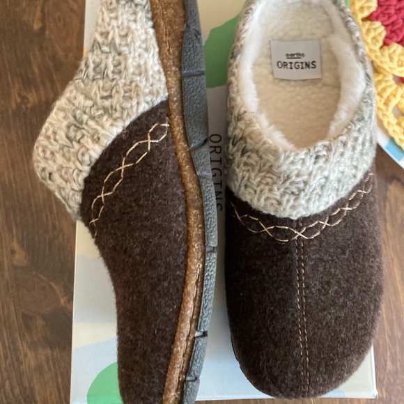 EARTH ORIGINS SUEDE KNIT CLOGS SLIP ON ELANA - Picture 3 of 7